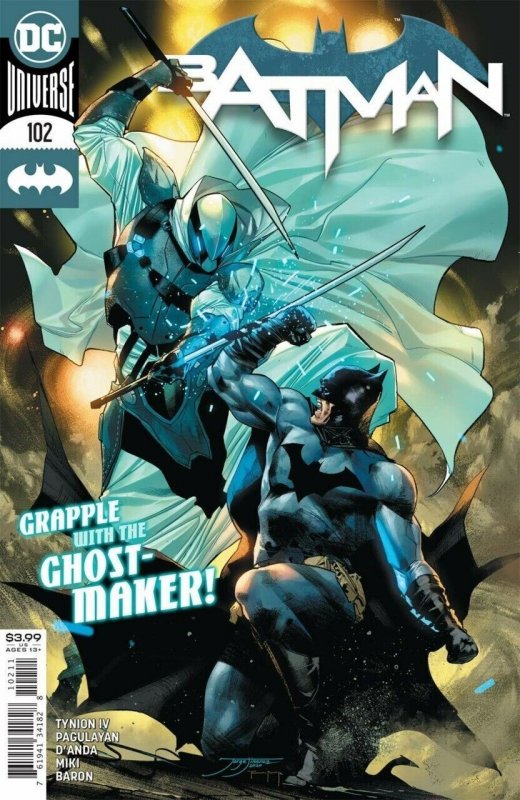 Batman #102 (DC Comics, 2016), raw comic book in NM condition — front cover