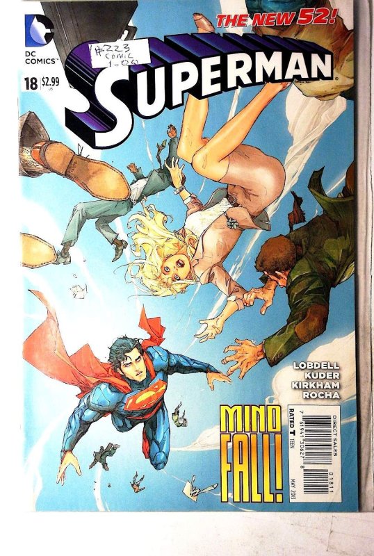 Superman #18 (DC Comics, 2013), raw, ungraded comic book — front cover
