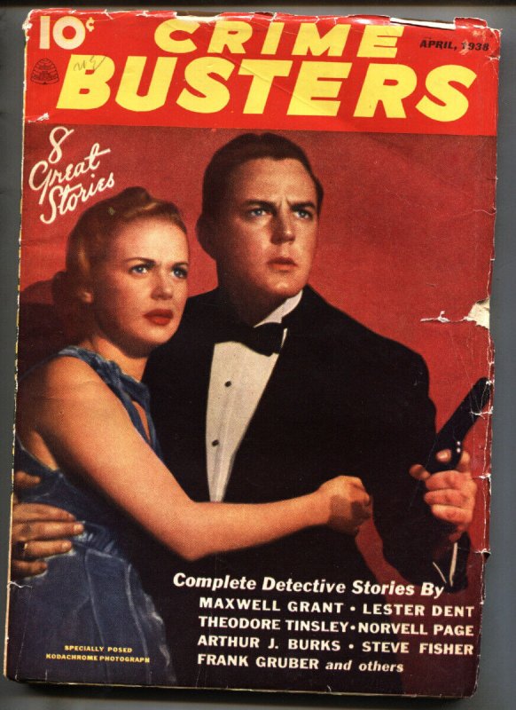 Crime Busters #6 (1938), raw, ungraded comic book — front cover