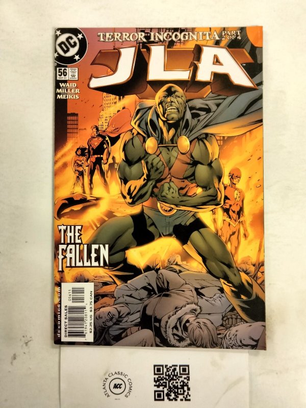 JLA #56 (DC Comics), raw comic book in NM condition — front cover