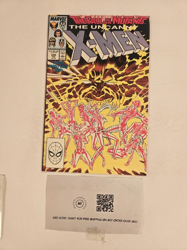 Uncanny X-Men #226 (Marvel Comics, 1988), raw comic book in VF condition — front cover