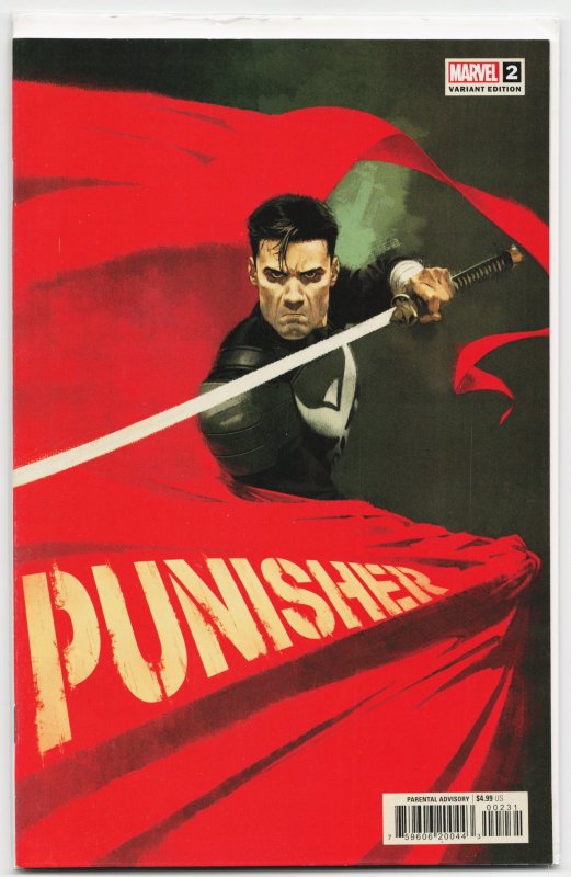 Punisher #2 (Marvel Comics, 2022), raw, ungraded comic book — front cover