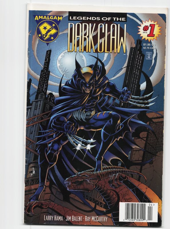Legends of the Dark Claw (1996) Dark Claw (DC Comics, 1996), raw, ungraded comic book — front cover