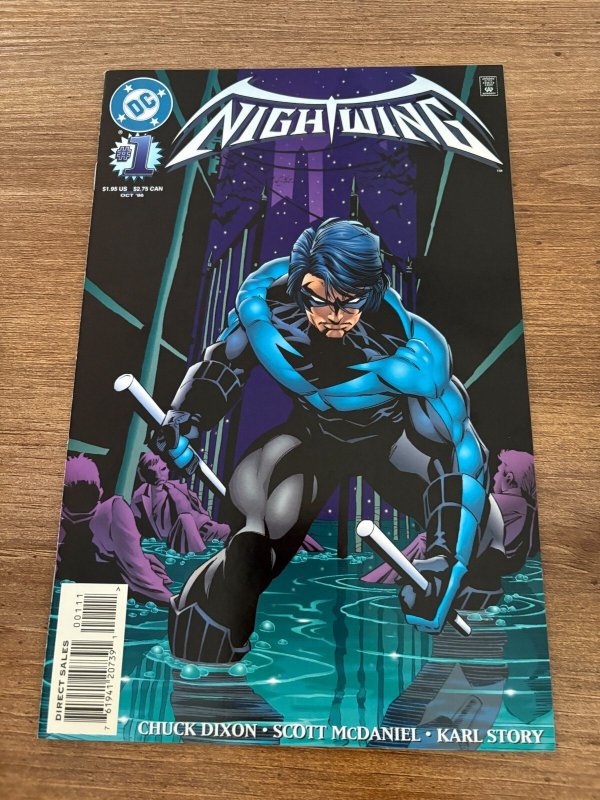 Nightwing #1 (DC Comics, 1996), raw comic book in NM condition — front cover