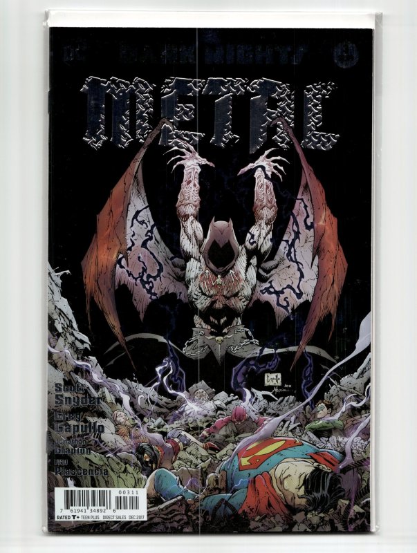 Dark Nights: Metal #3 (DC Comics, 2017), raw, ungraded comic book — front cover