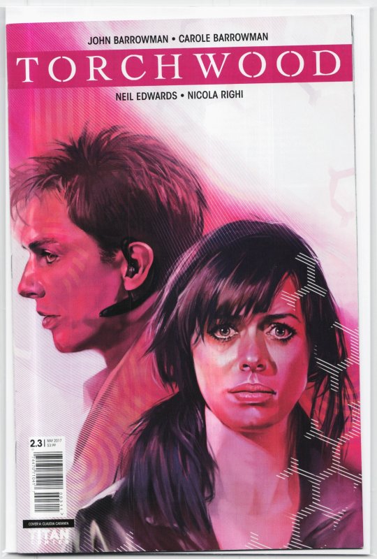 Torchwood #2.3 (2017), raw, ungraded comic book — front cover