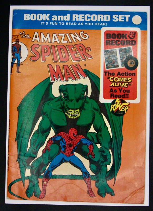 Book and Record Set : The Amazing Spider-Man #PR-24 – Peter Pan Records (1974) B (1974), raw, ungraded comic book — front cover