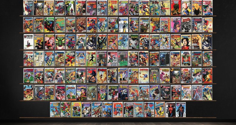 Huge Lot 120+ Comics with Spider-Girl, Spider-Woman & More!, raw, ungraded comic book — front cover