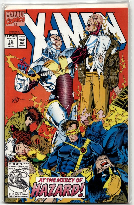 X-Men #12 (Marvel Comics, 1992), raw, ungraded comic book — front cover