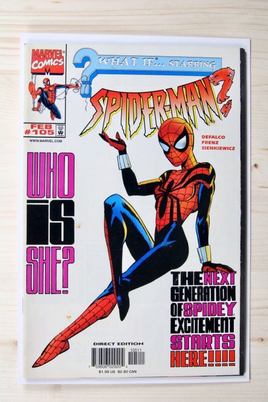 What If #105 (Marvel Comics, 1998), raw comic book in FN+ 6.5 condition — front cover
