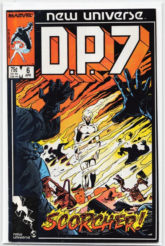 D.P.7 #11 (Marvel Comics, 1987), raw, ungraded comic book — front cover