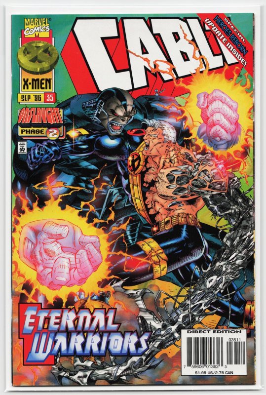 Cable #35 (Marvel Comics, 1996), raw, ungraded comic book — front cover