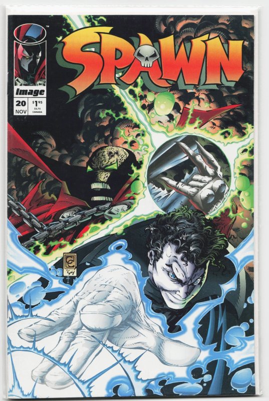 Spawn #20 (Image Comics, 1994), raw, ungraded comic book — front cover