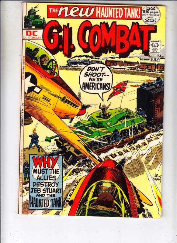 G.I. Combat #154 (DC Comics), raw comic book in VF/NM condition — front cover