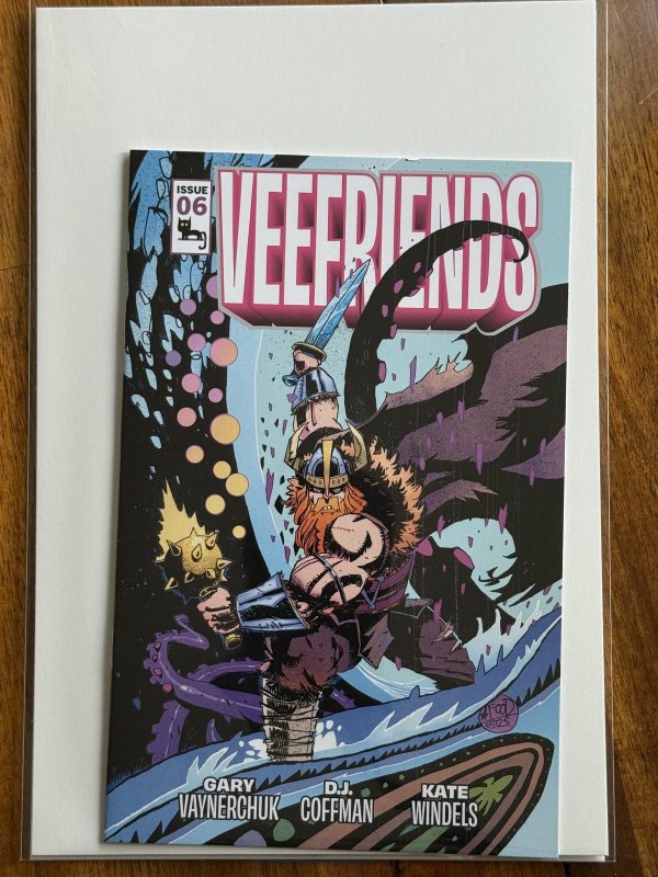VeeFriends #6 (2025), raw comic book in NM+ 9.6 condition — front cover