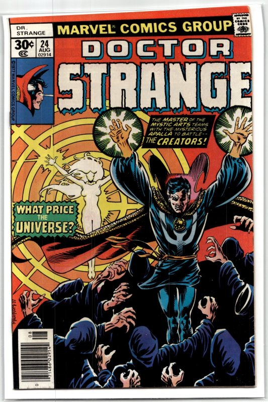 Doctor Strange #24 (Marvel Comics, 1977), raw, ungraded comic book — front cover