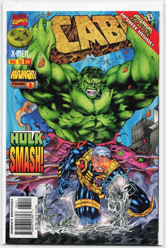 Cable #34 (Marvel Comics, 1996), raw, ungraded comic book — front cover