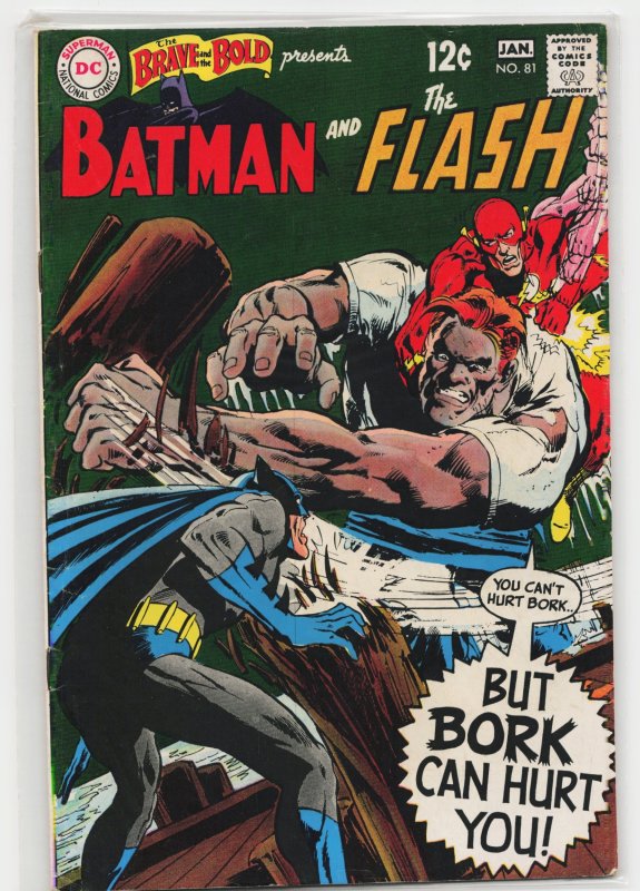 The Brave and the Bold #81 (DC Comics, 1969), raw, ungraded comic book — front cover