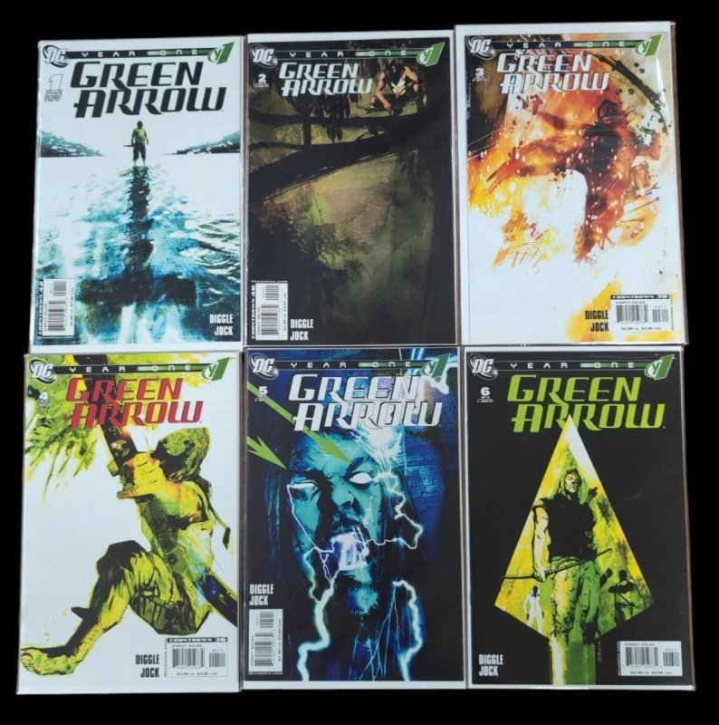 Green Arrow Year One #1-6 Complete Set Run Lot Oliver Queen DC Comics VF (DC Comics), raw comic book in VF condition — front cover
