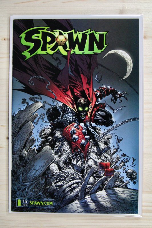 Spawn #112 (Image Comics, 2001), raw comic book in NM 9.4 condition — front cover