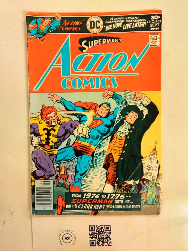 Action Comics #463 (DC Comics), raw comic book in FN condition — front cover