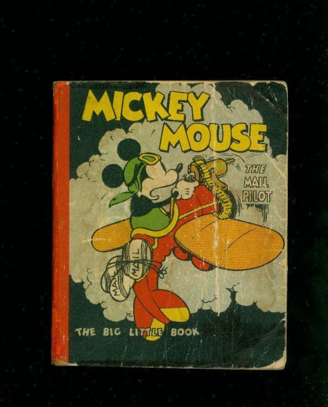 Mickey Mouse and the Mail Pilot-Big Little Book-1933- G-, raw, ungraded comic book — front cover