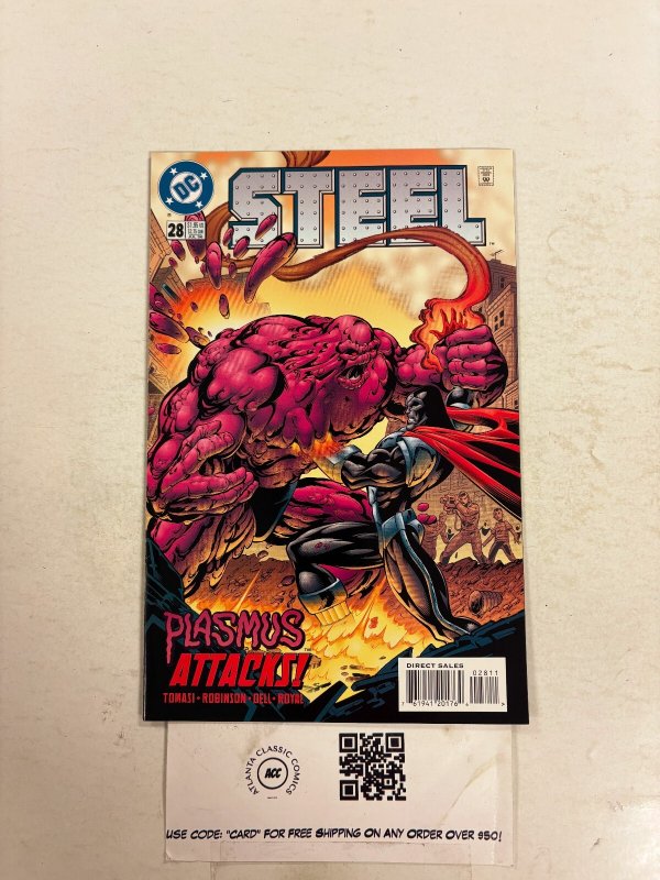 Steel #28 (DC Comics), raw comic book in NM condition — front cover