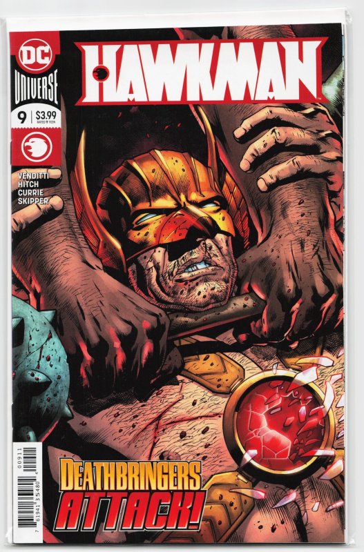 Hawkman #9 (DC Comics, 2019), raw, ungraded comic book — front cover
