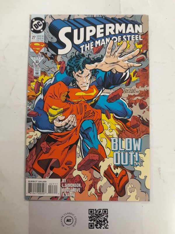 Superman the Man of Steel #27 (DC Comics), raw comic book in NM condition — front cover