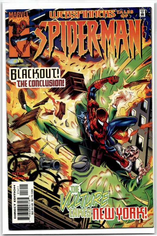 Webspinners: Tales of Spider-Man #16 (2000), raw, ungraded comic book — front cover