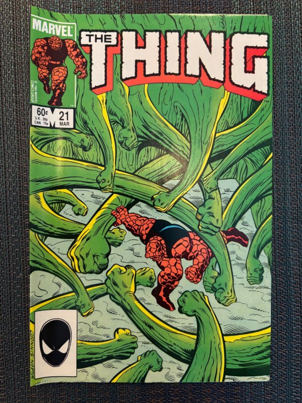 The Thing #21 (Marvel Comics, 1985), raw, ungraded comic book — front cover