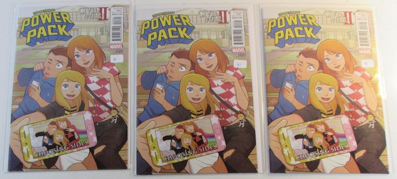 2016 Civil War: Choosing Sides Lot of 3 #4 b x3 Marvel Comic Books (Marvel Comics, 2016), raw, ungraded comic book — front cover