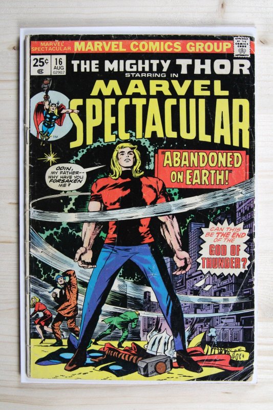 Marvel Spectacular #16 (Marvel Comics, 1975), raw comic book in FN- 5.5 condition — front cover