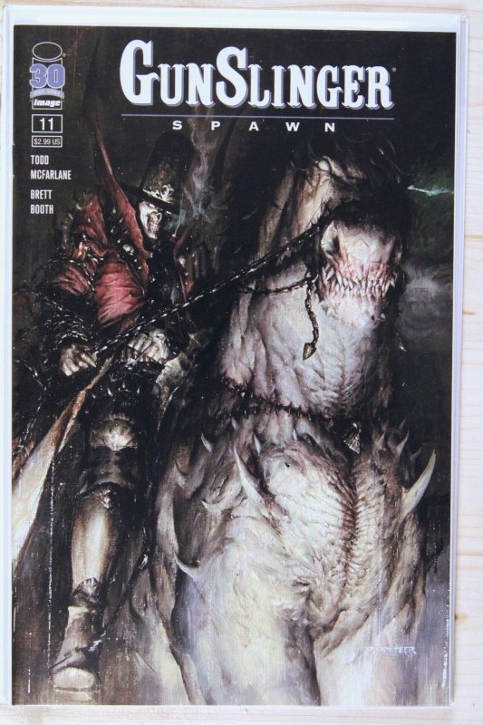 Gunslinger Spawn #11 (Image Comics, 2022), raw comic book in NM+ 9.6 condition — front cover