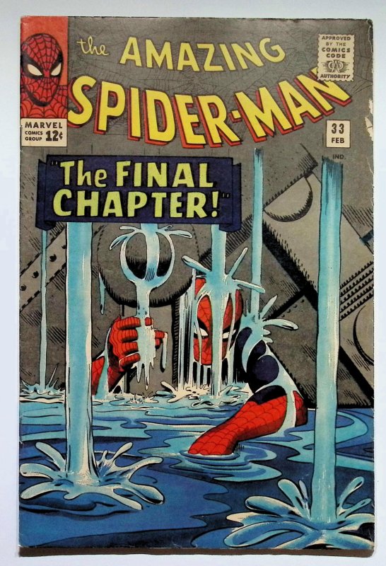 The Amazing Spider-Man #33 (Marvel Comics, 1966), raw, ungraded comic book — front cover