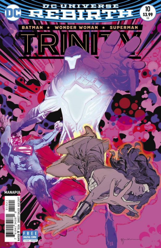 Trinity #10 (DC Comics, 2016), raw comic book in VF/NM condition — front cover