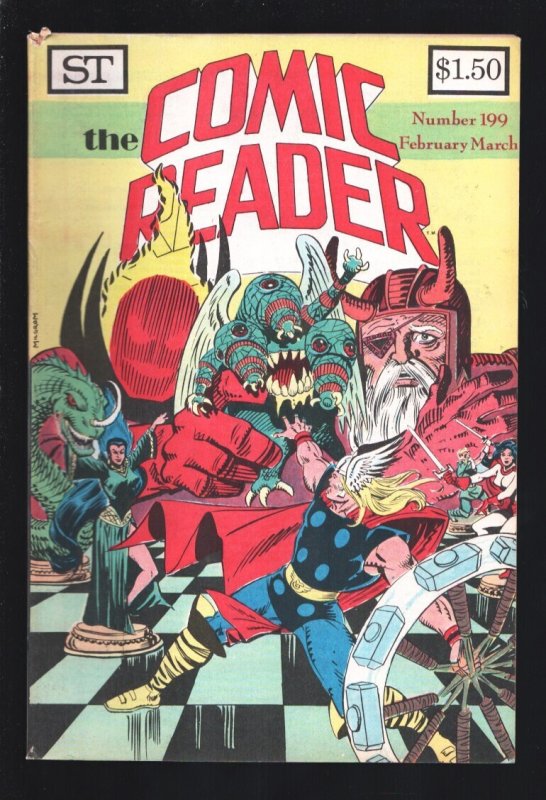 Comic Reader #199 (1982), raw, ungraded comic book — front cover