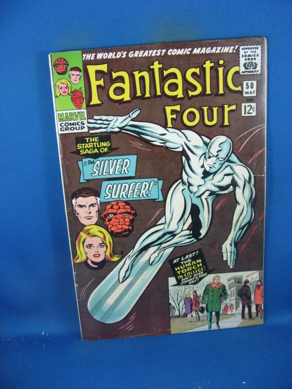 Fantastic Four #50 (Marvel Comics, 1966), raw, ungraded comic book — front cover