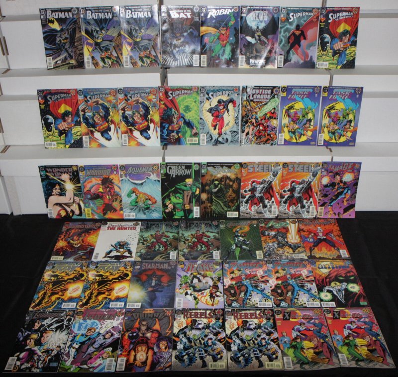 Modern DC Superhero Titles #0's 45pc Count High Grade Comic Lot Batman Superman, raw, ungraded comic book — front cover