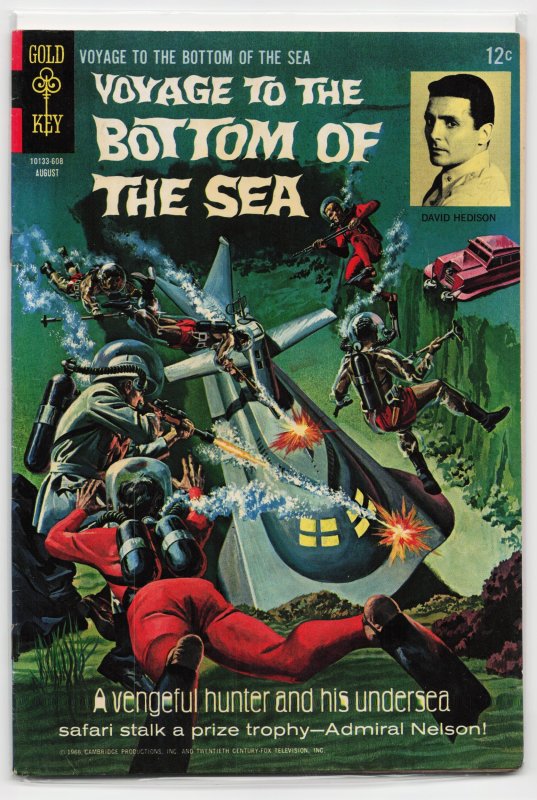 Voyage to the Bottom of the Sea #5 (Gold Key Comics, 1966), raw, ungraded comic book — front cover