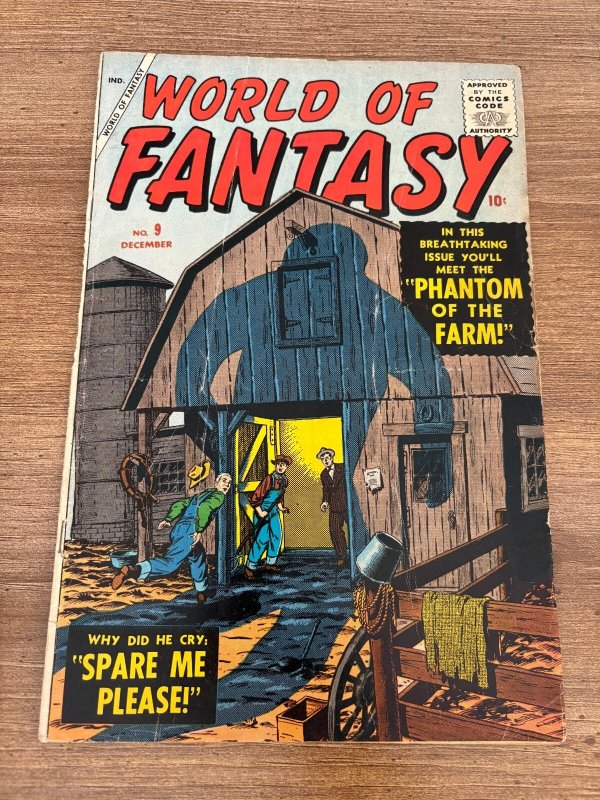 World of Fantasy #9 (Marvel Comics), raw comic book in FN condition — front cover