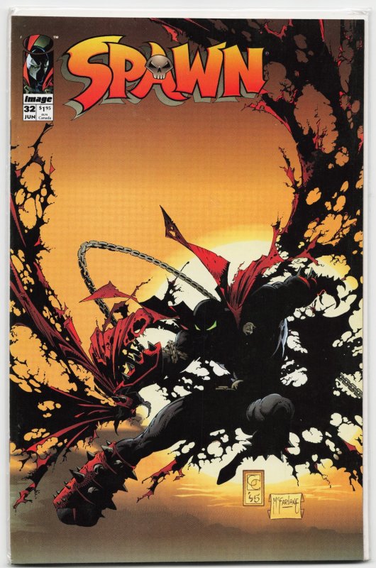 Spawn #32 (Image Comics, 1995), raw, ungraded comic book — front cover