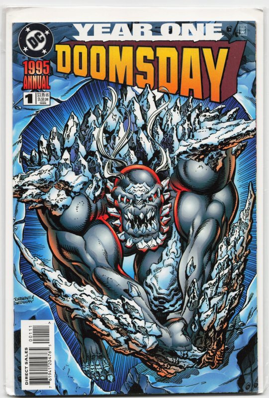 Doomsday Annual (1995) Superman (DC Comics, 1995), raw, ungraded comic book — front cover