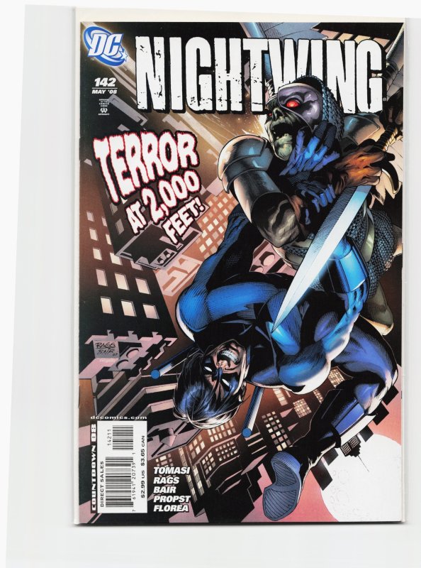 Nightwing #142 (DC Comics, 2008), raw, ungraded comic book — front cover