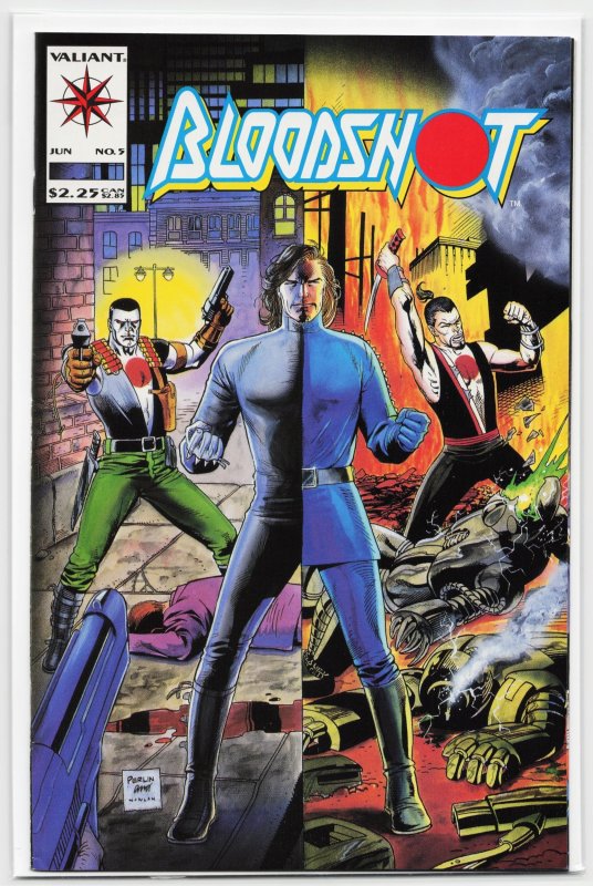 Bloodshot #5 (Valiant Comics, 1993), raw, ungraded comic book — front cover