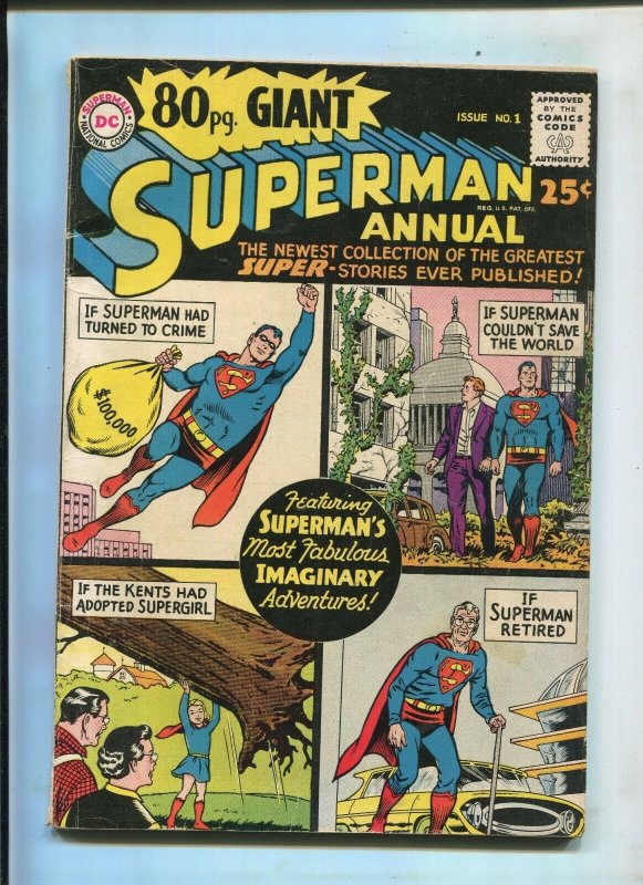 Superman Annual #1 (DC Comics), raw comic book in 6.5 condition — front cover