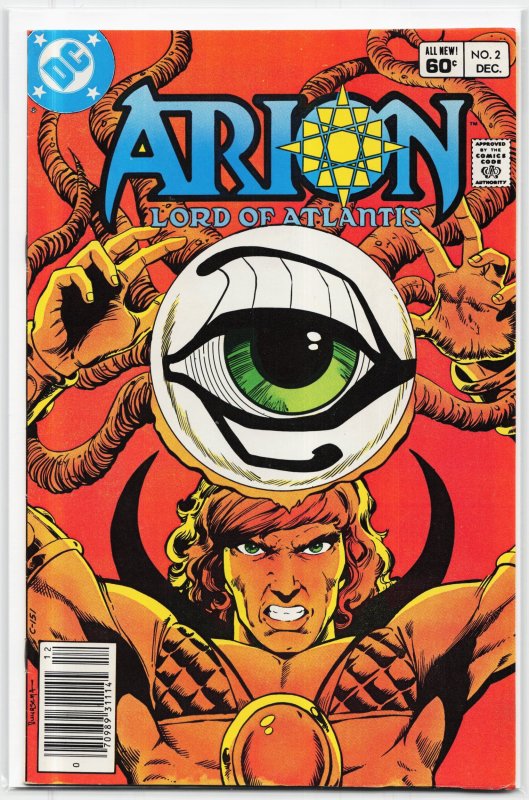 Arion, Lord of Atlantis #2 (1982), raw, ungraded comic book — front cover