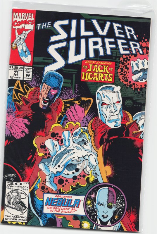 Silver Surfer #77 (Marvel Comics, 1993), raw, ungraded comic book — front cover