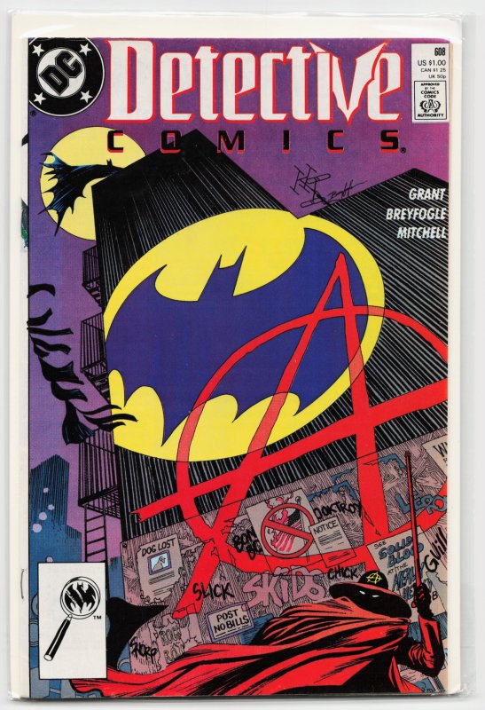 Detective Comics #608 (DC Comics, 1989), raw, ungraded comic book — front cover