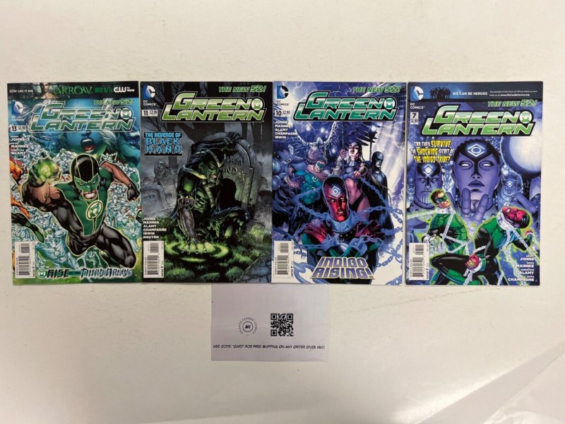 4 Green Lantern DC Comic Books # 7 10 11 13 Superman Wonder Woman 89 JS44, raw, ungraded comic book — front cover